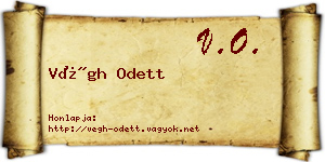 Végh Odett névjegykártya